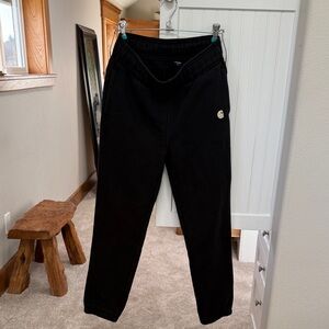 Carhart black sweats size extra small 0 to 2. Great condition